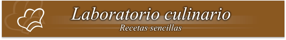 Laboratorio culinario Recetas sencillas