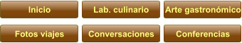 Inicio Lab. culinario Arte gastronómico Fotos viajes Conversaciones Conferencias